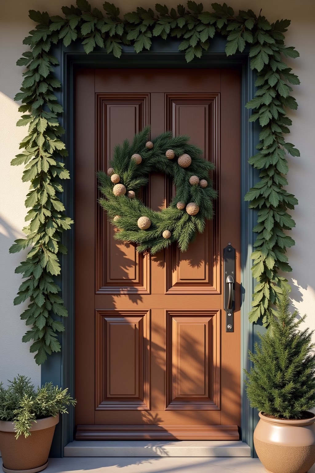 adventsdeko draussen eingang outline 3