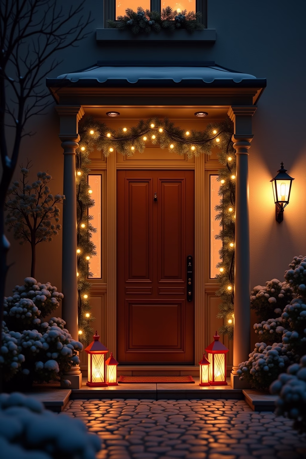 adventsdeko draussen eingang outline 4