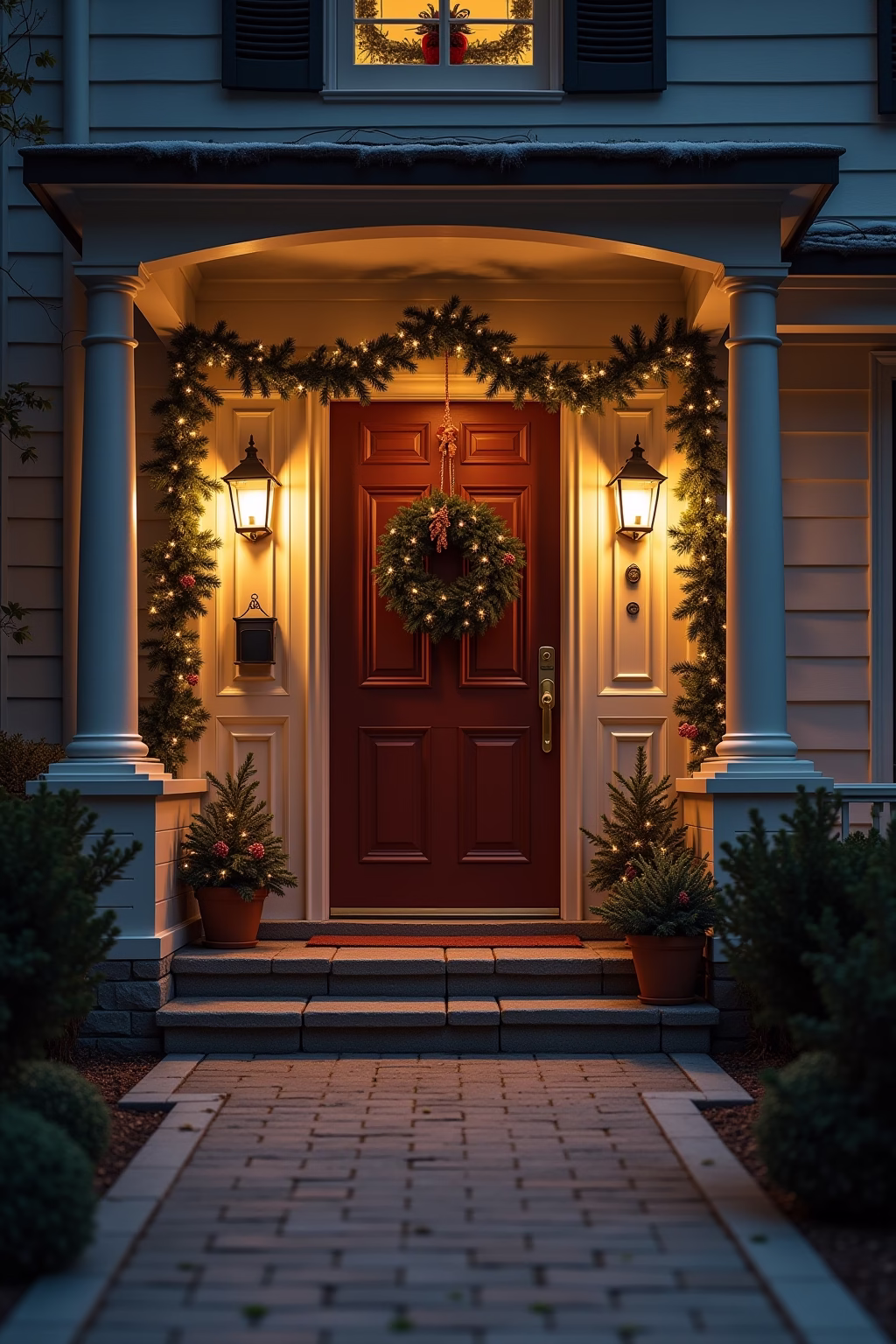 adventsdeko draussen eingang outline 6