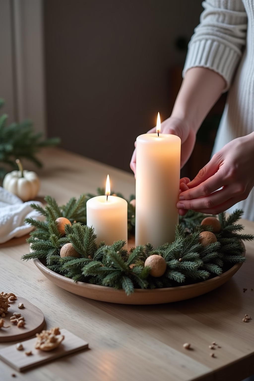 adventsgestecke ideen modern outline 5