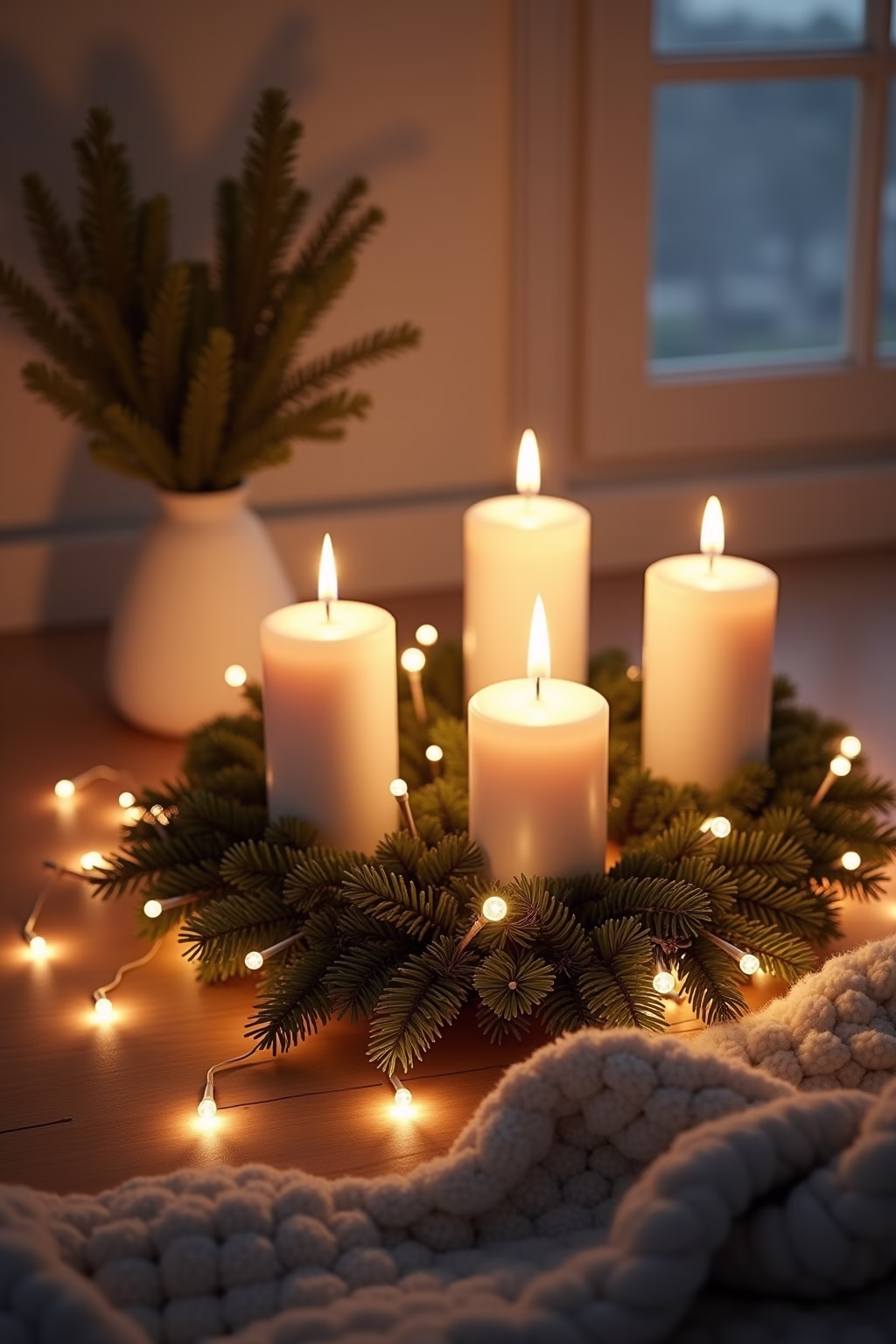 adventsgestecke ideen modern outline 7