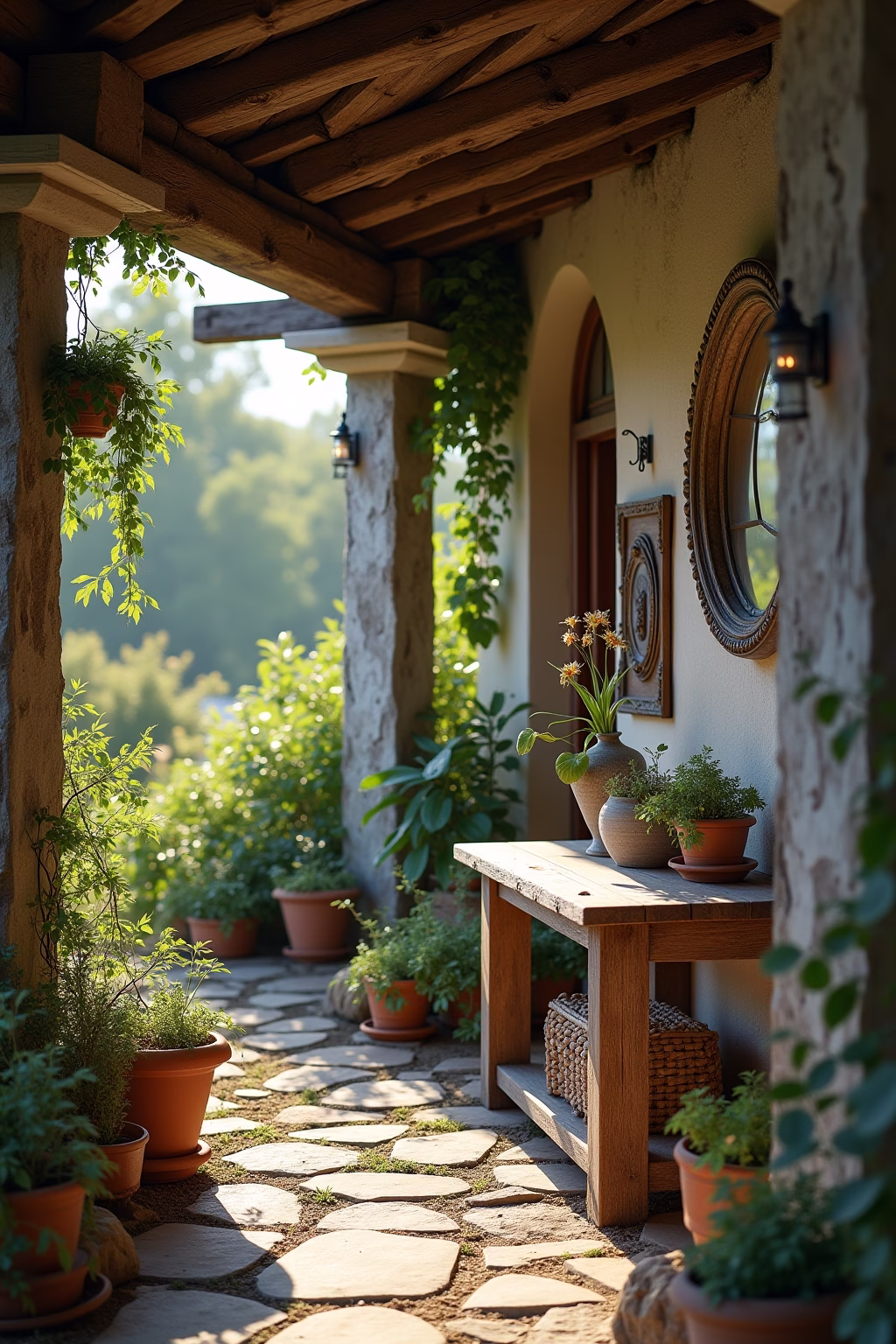 alte balken deko garten outline 1 1