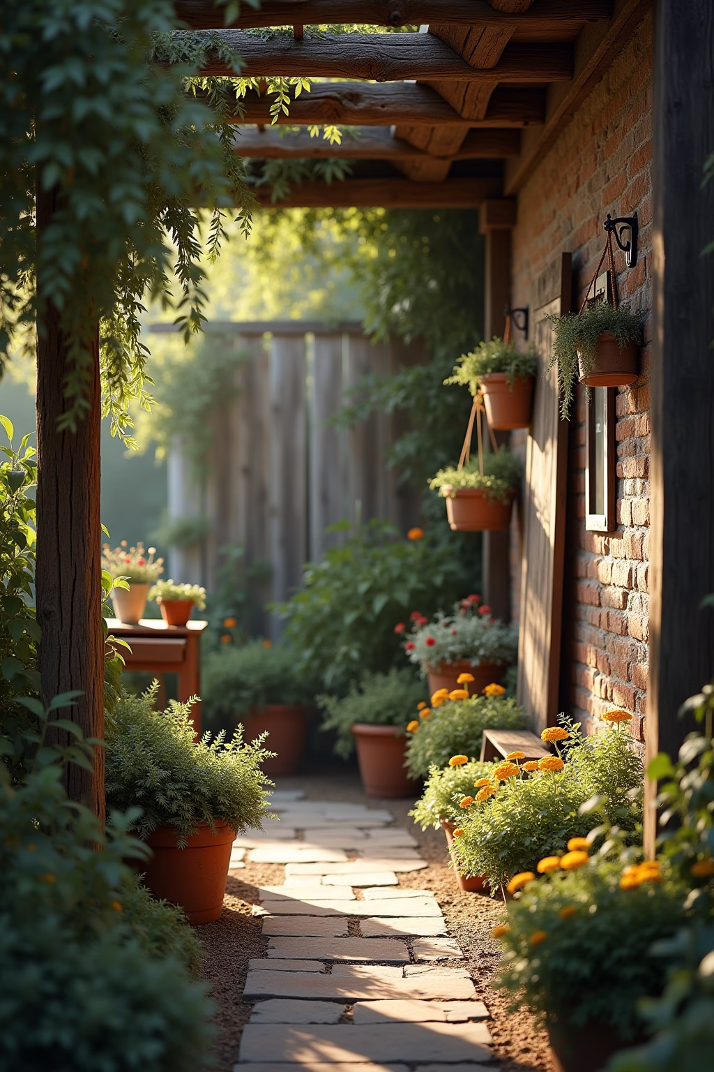 alte balken deko garten outline 4