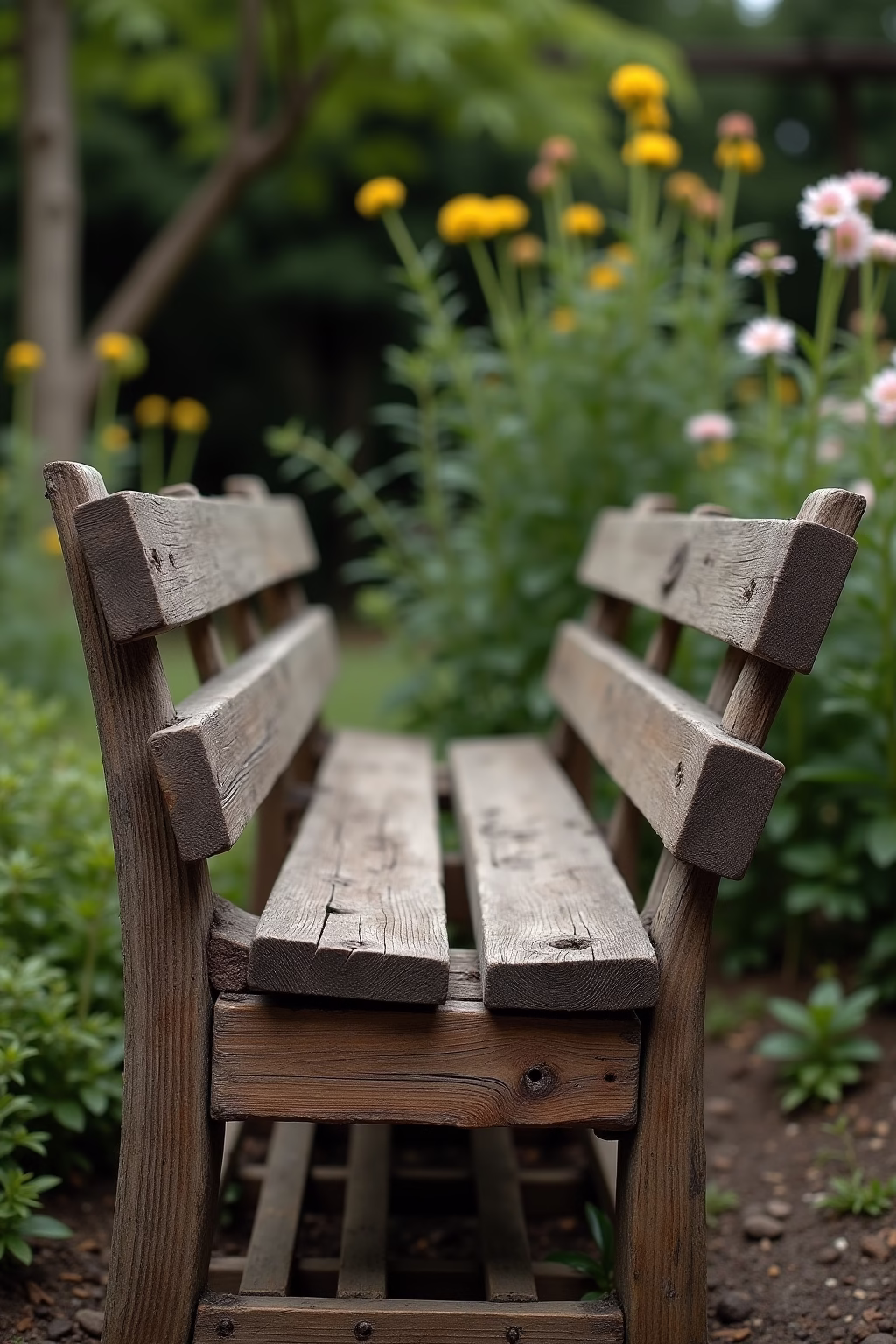 alte balken deko garten outline 6 1