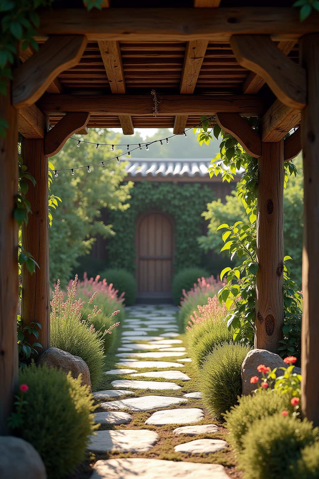 alte balken deko garten outline 8 1