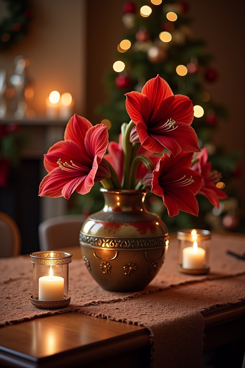 amarilis deko weihnachten outline 2