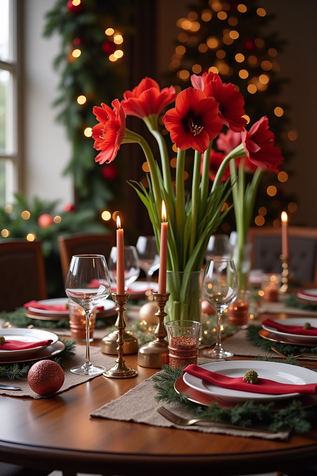 amarilis deko weihnachten outline 3