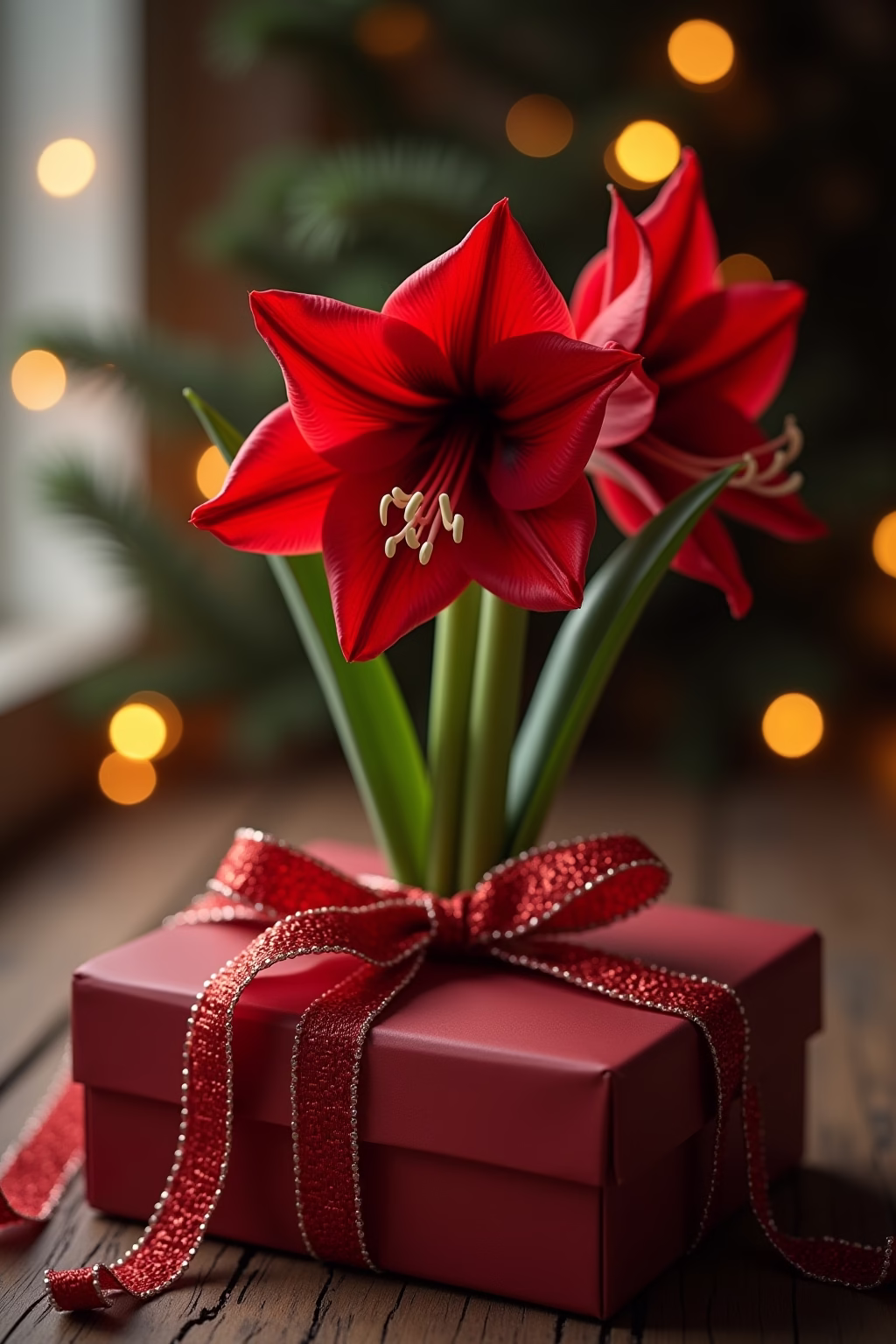 amarilis deko weihnachten outline 8