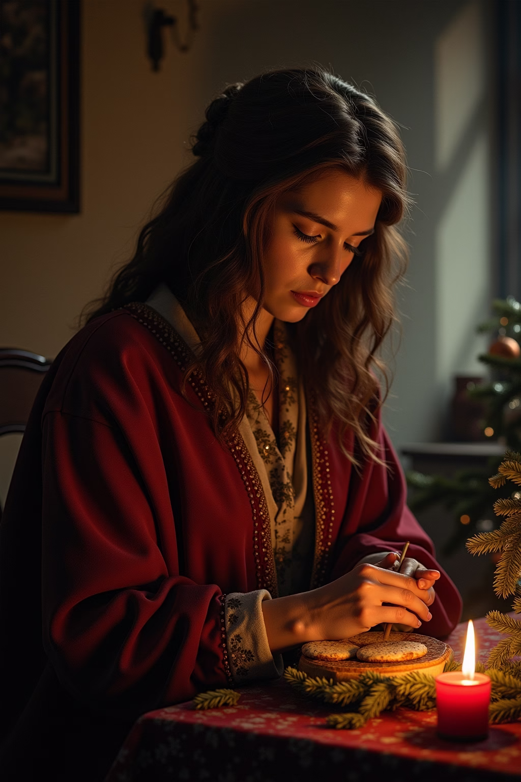 antike weihnachten outline 4