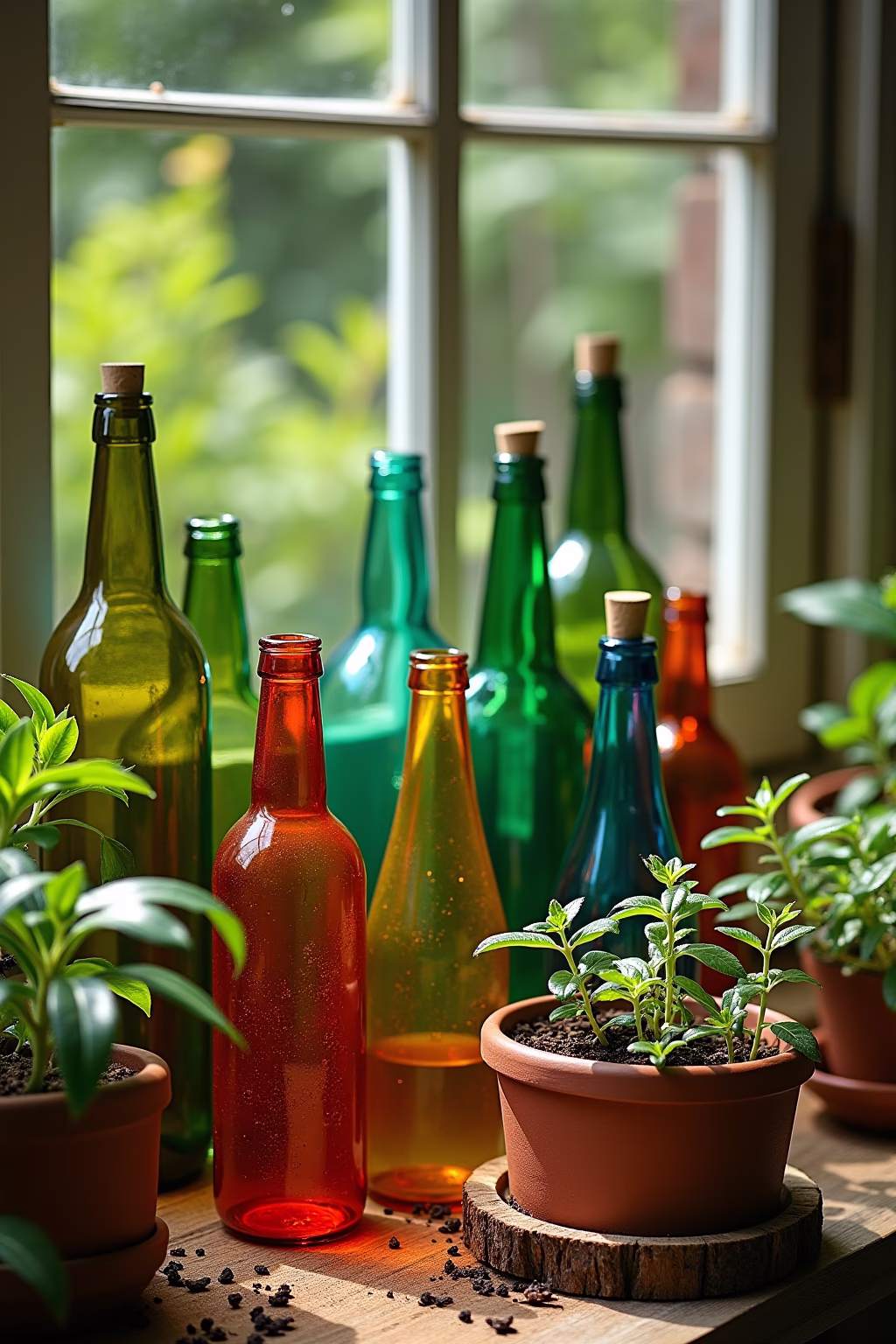 ausgefallene gartendeko upcycling ideen garten outline 3