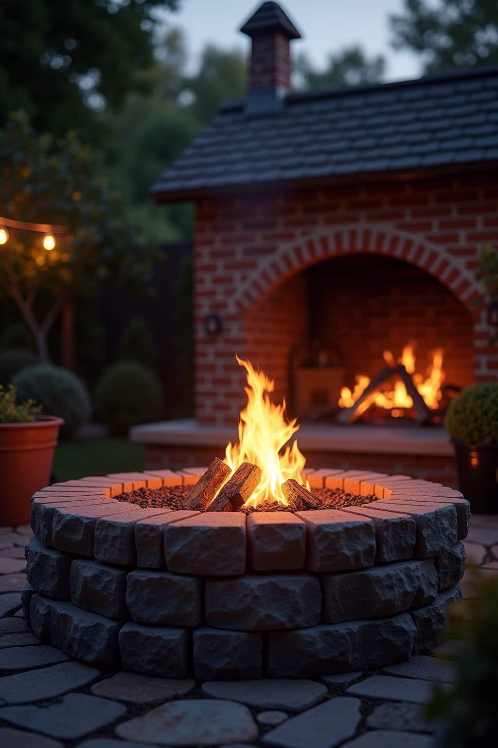 backstein ideen garten outline 7