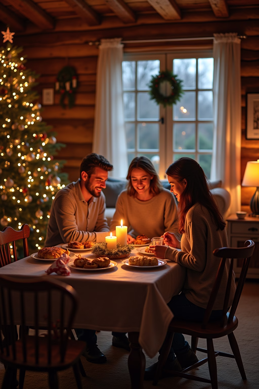 bauernhaus weihnachten outline 1