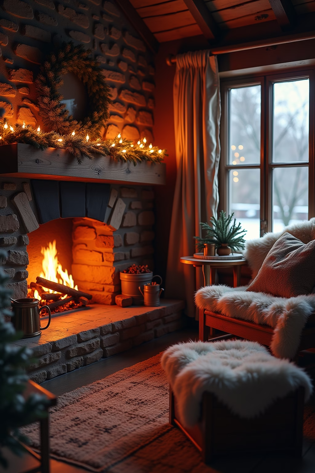 bauernhaus weihnachten outline 5