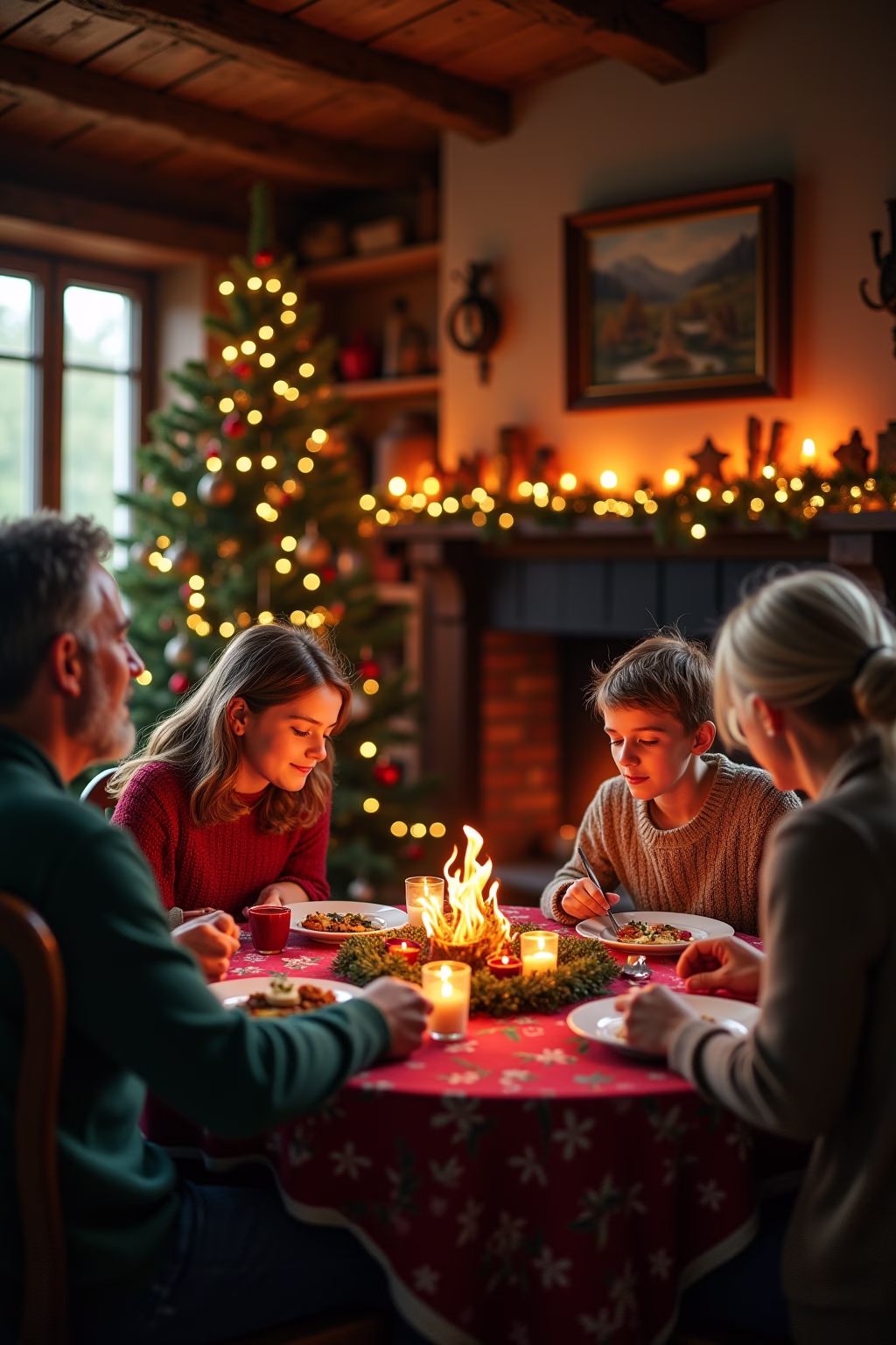 bauernhaus weihnachten outline 6