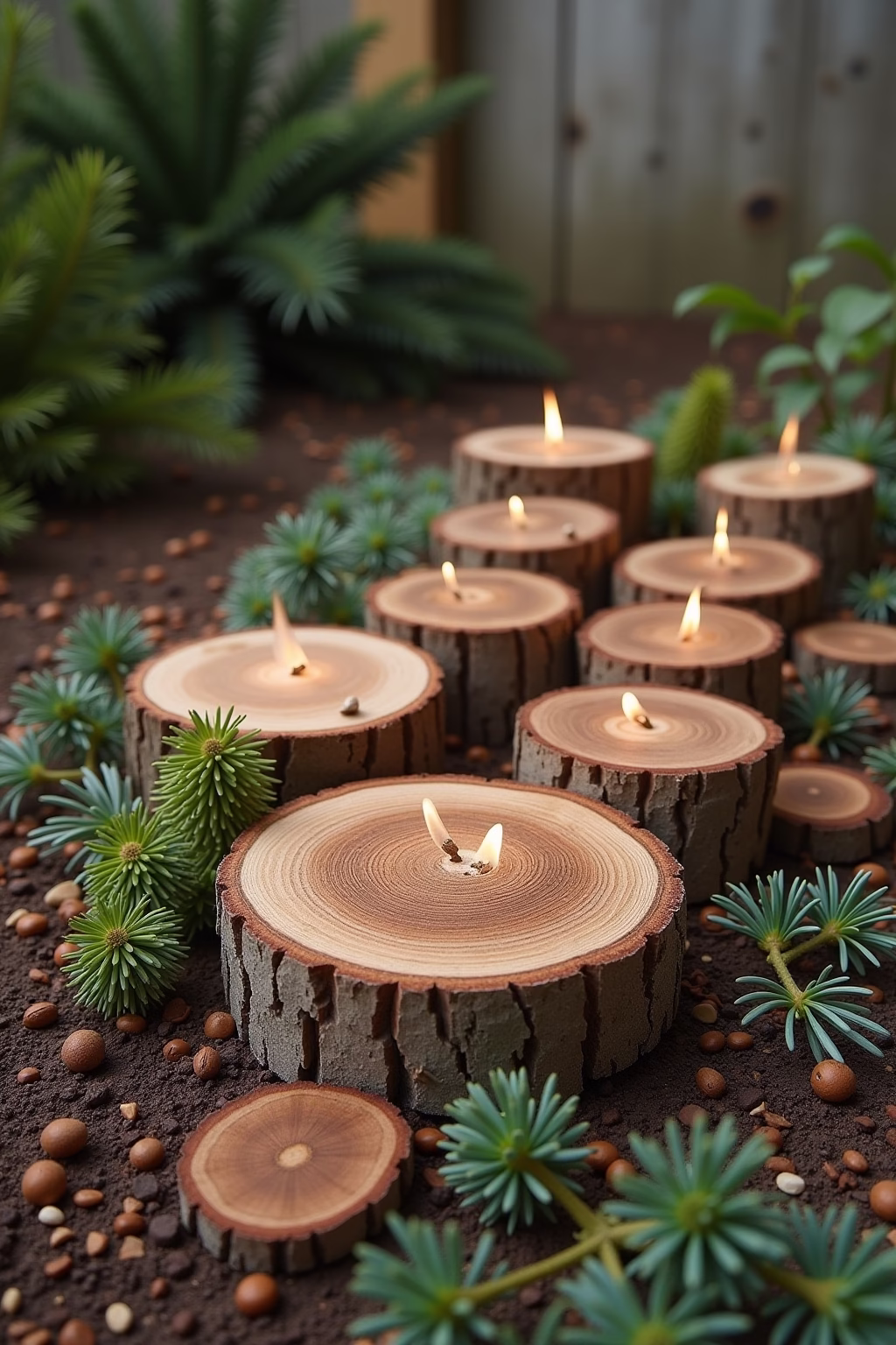 baumscheiben dekorieren garten outline 3