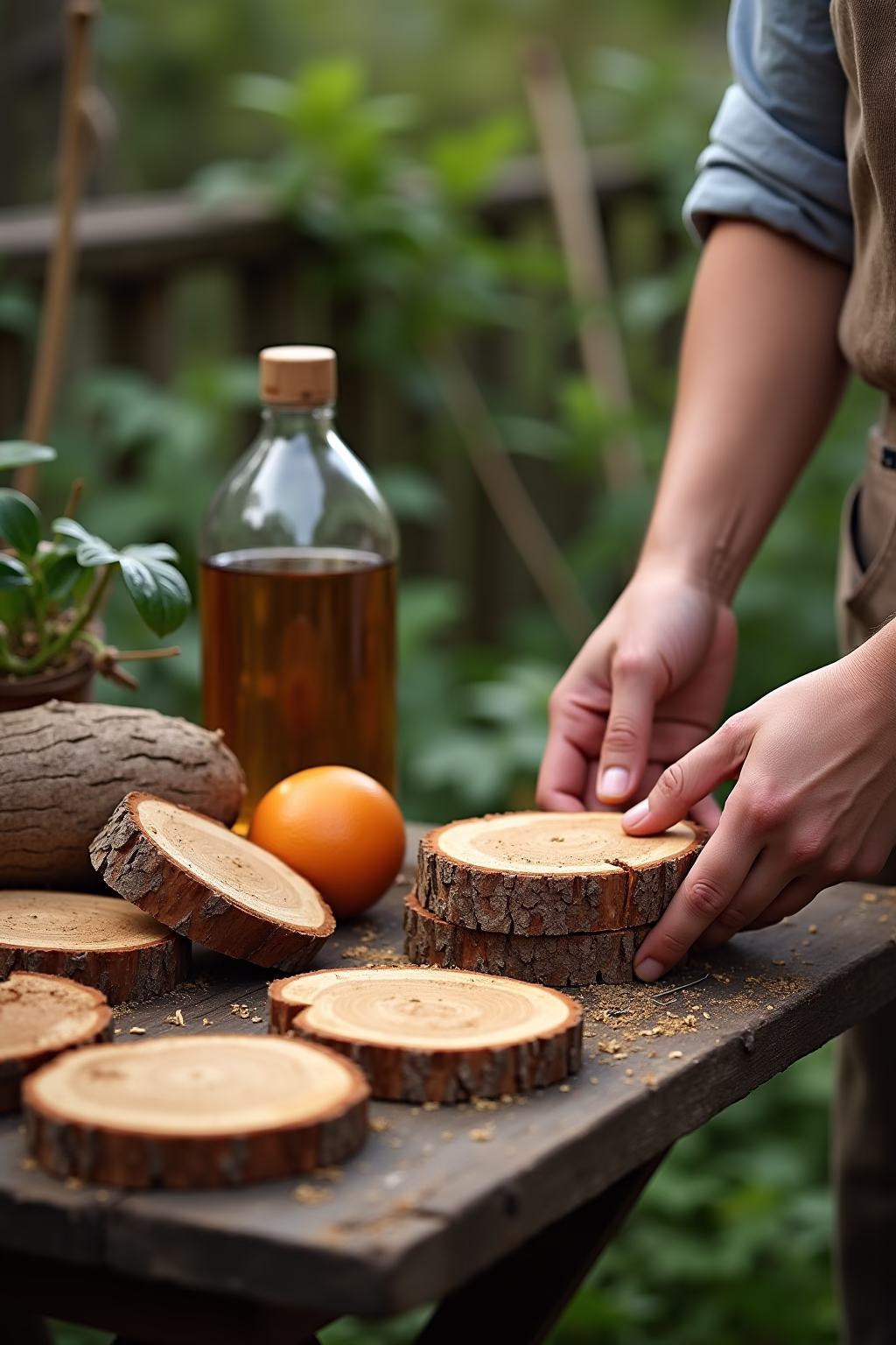 baumscheiben dekorieren garten outline 4