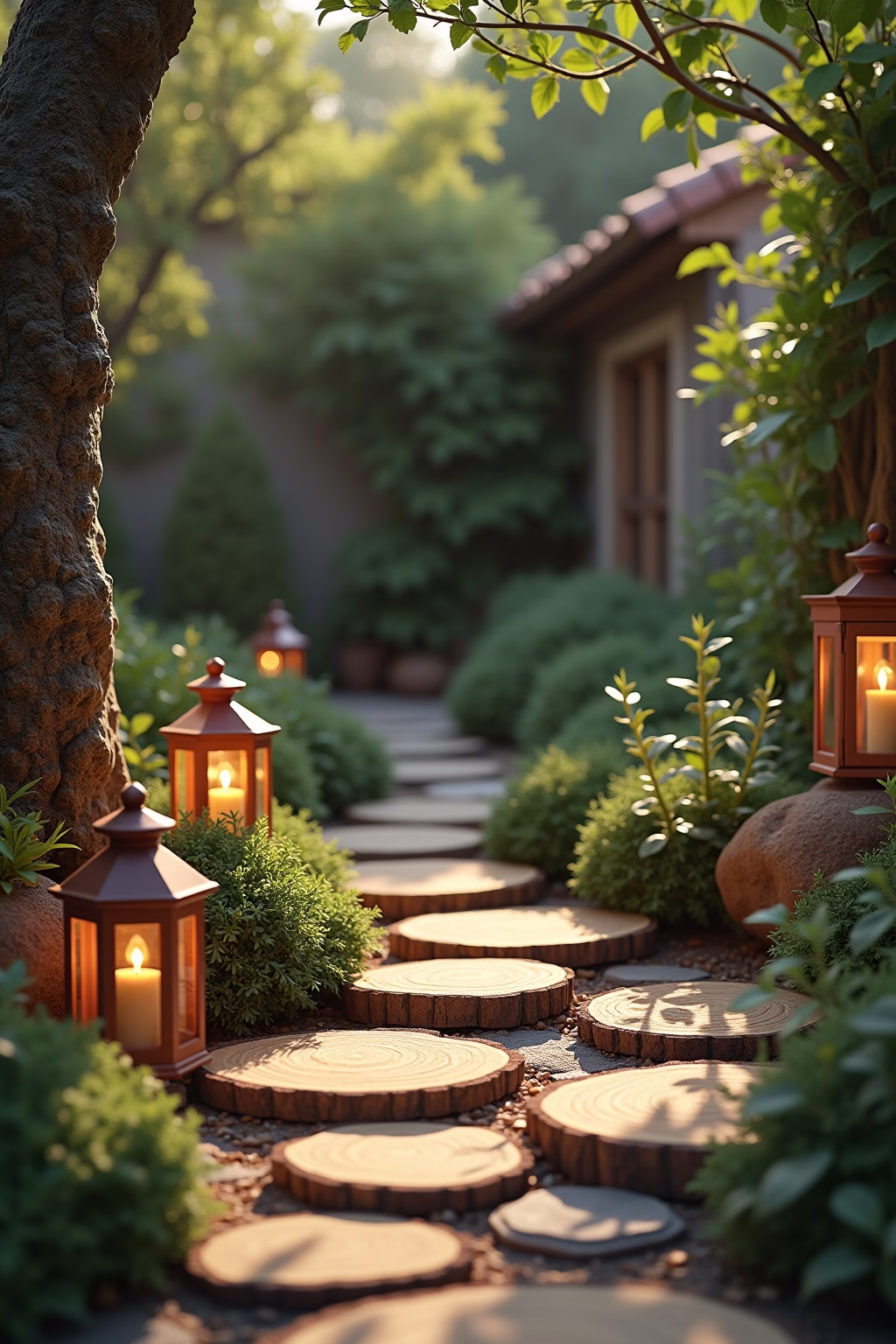 baumscheiben dekorieren garten outline 7