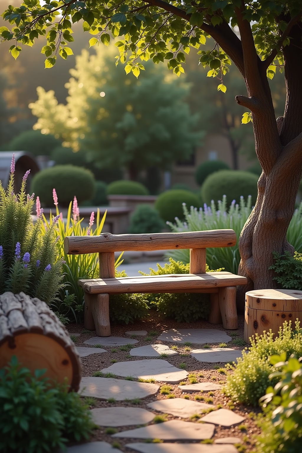 baumstamm ideen garten outline 4