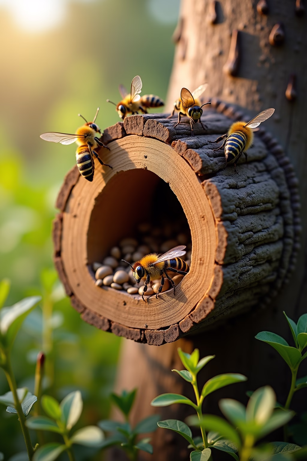 baumstamm ideen garten outline 5