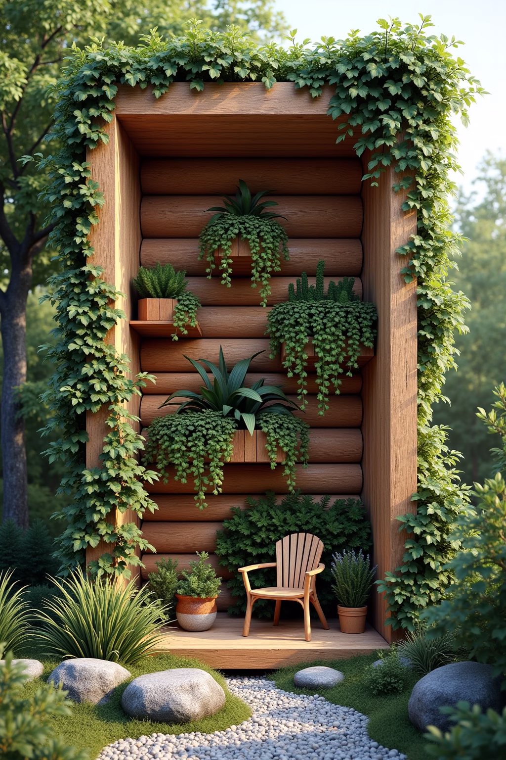 baumstamm ideen garten outline 8