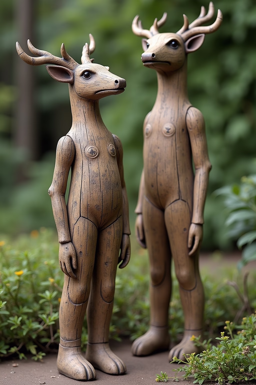 draussen deko mit aesten im garten outline 5