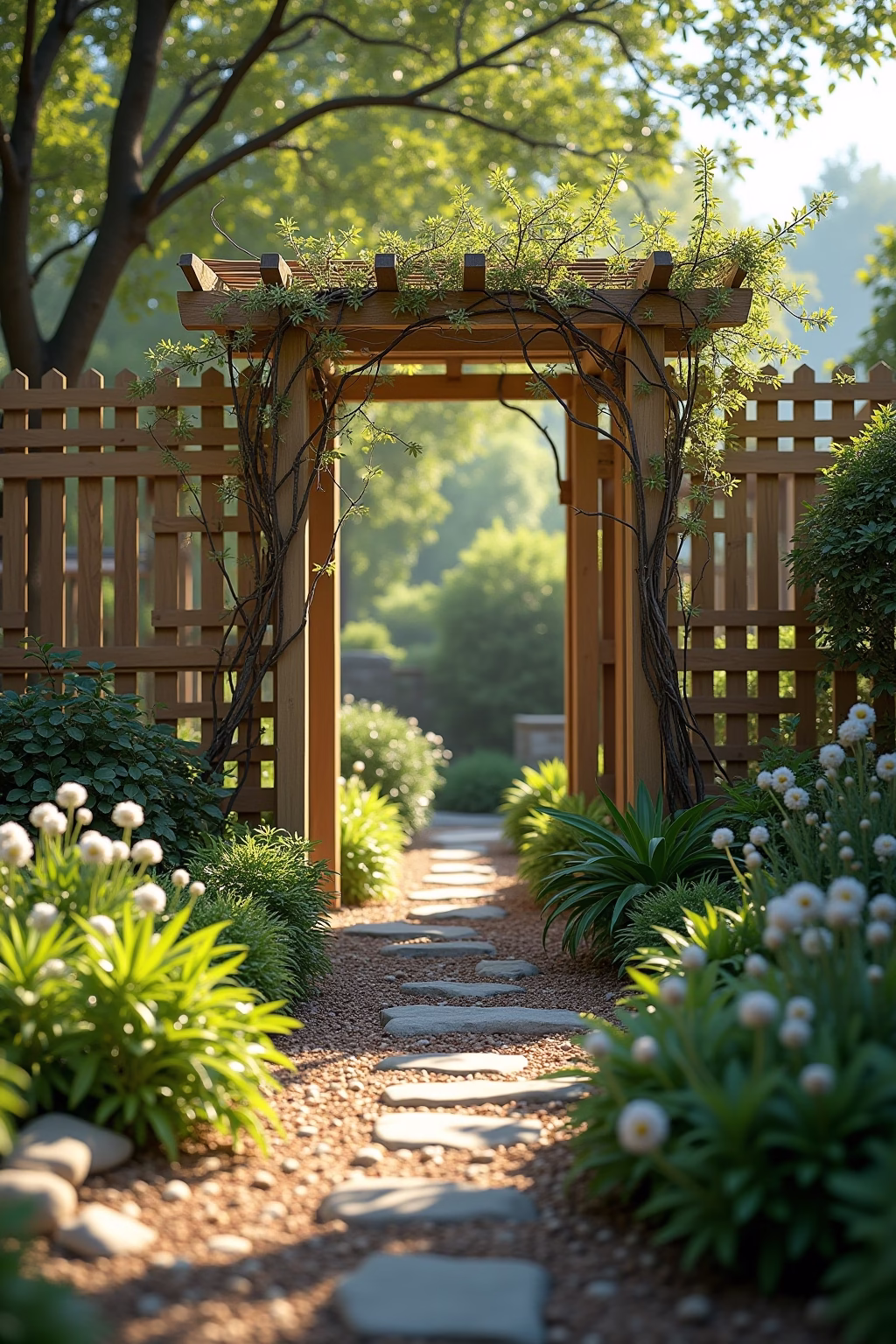 draussen deko mit aesten im garten outline 6