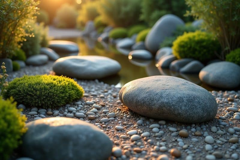 Findlinge im Garten dekorieren: Natürliche Akzente