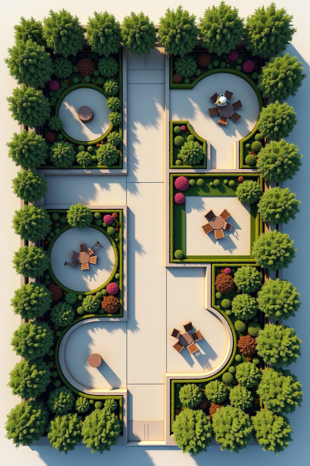 garten aufteilung ideen outline 1