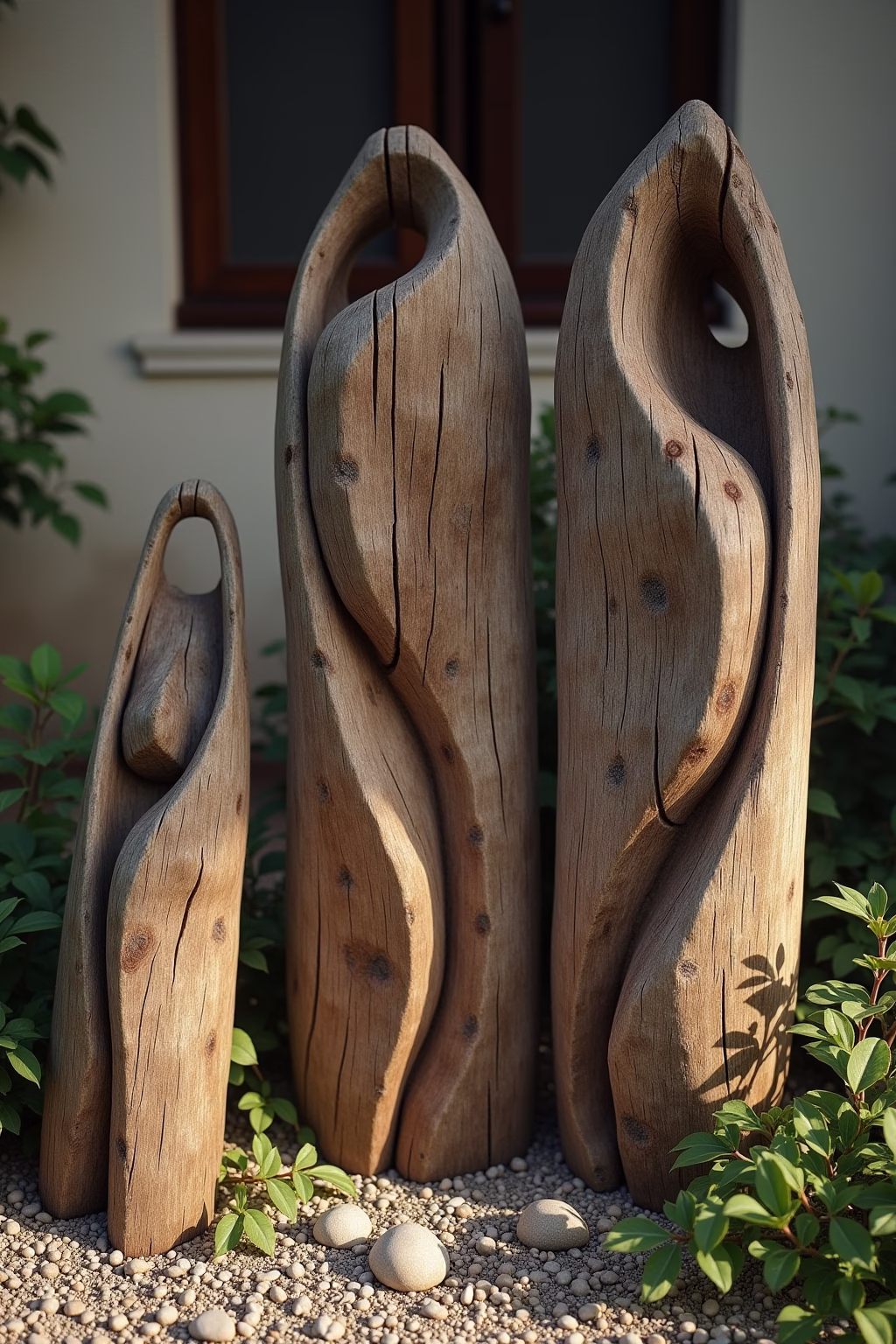 garten deko ideen holz outline 4