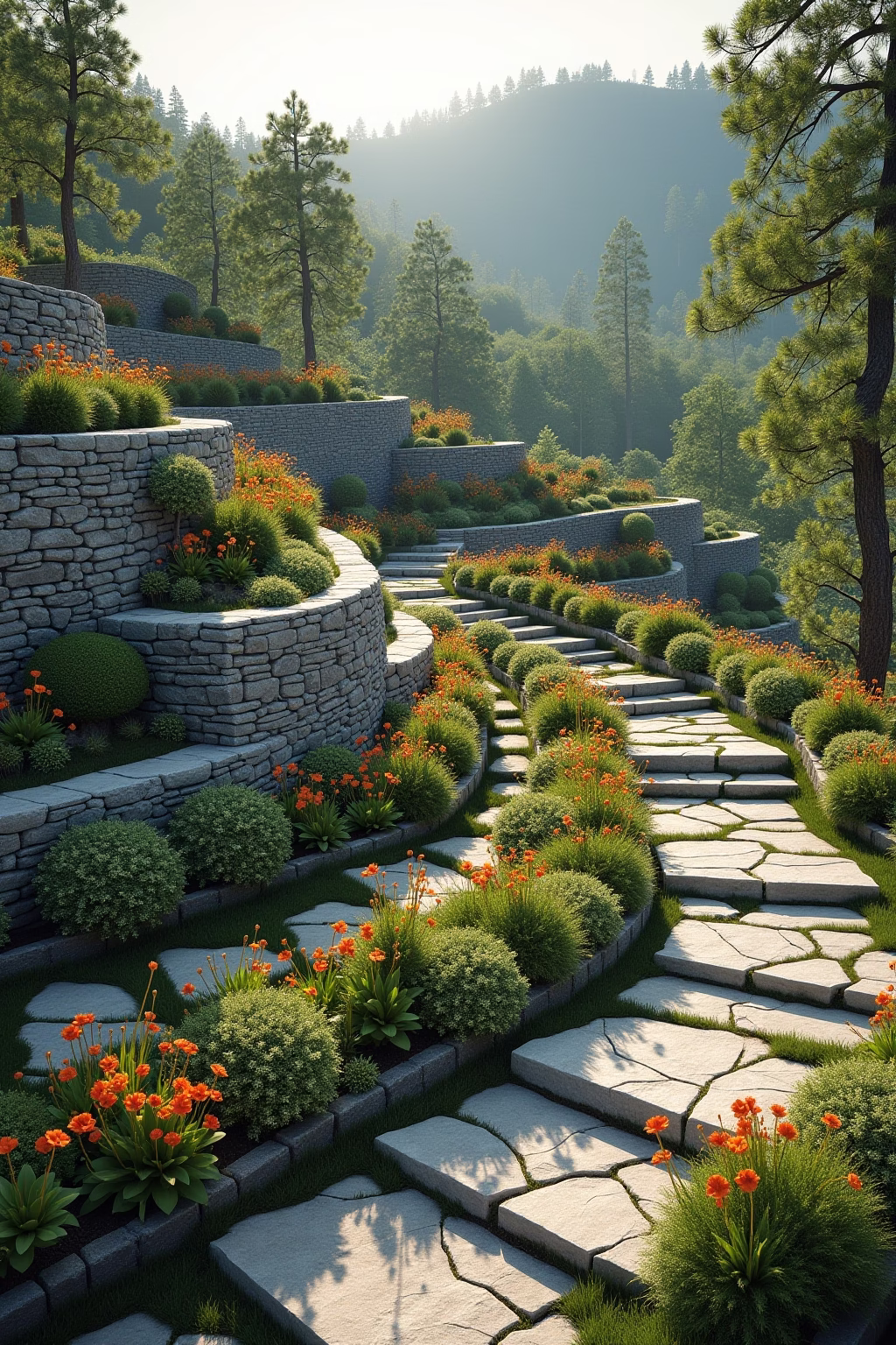 garten hanglage ideen outline 1