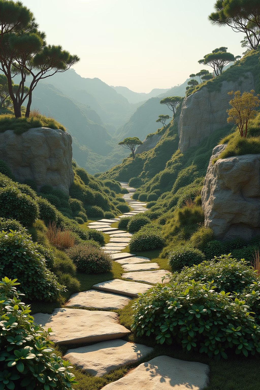 garten hoehenunterschied gestalten outline 2