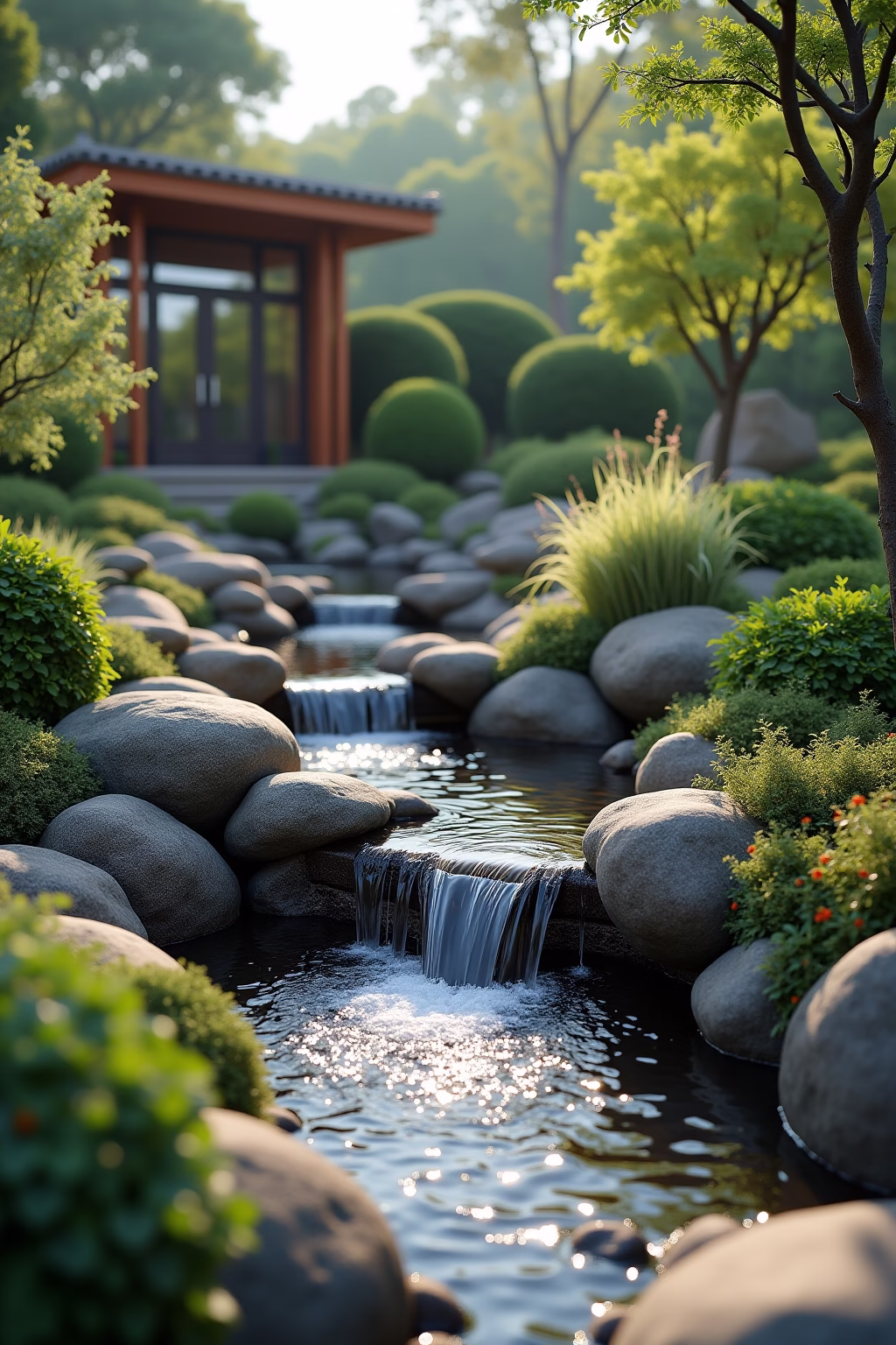 garten hoehenunterschied gestalten outline 7