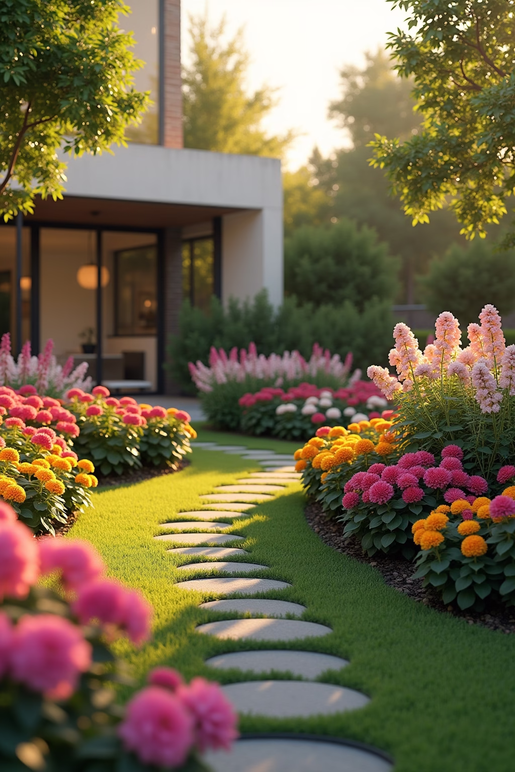 garten ideen einfach outline 2