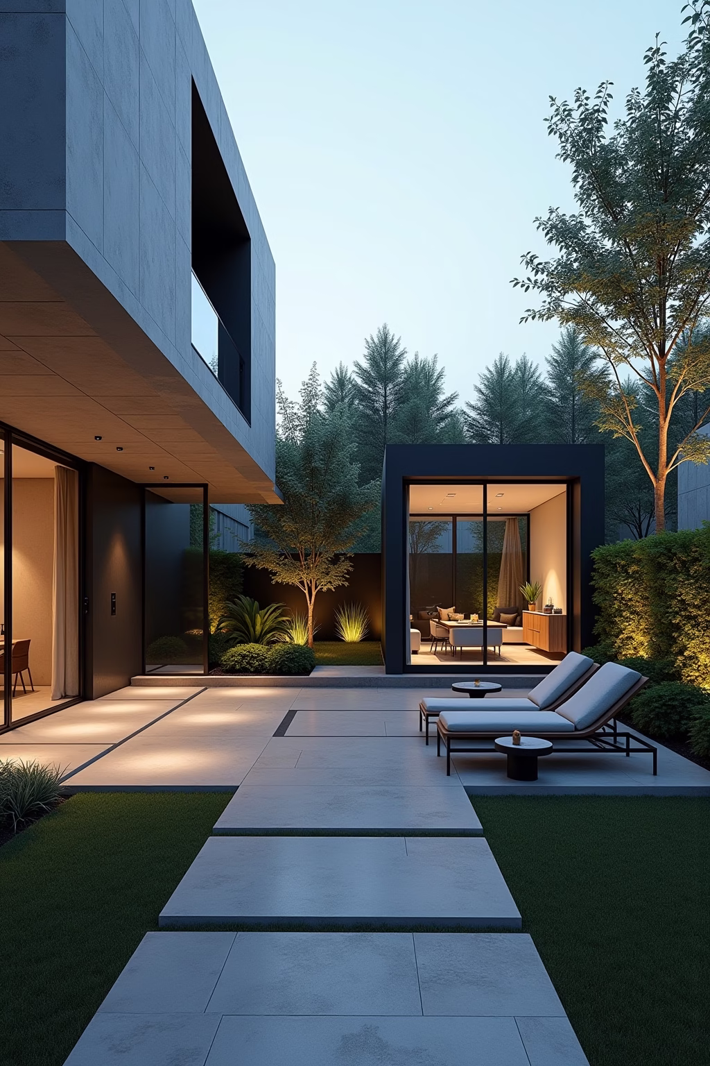 garten ideen modern outline 3