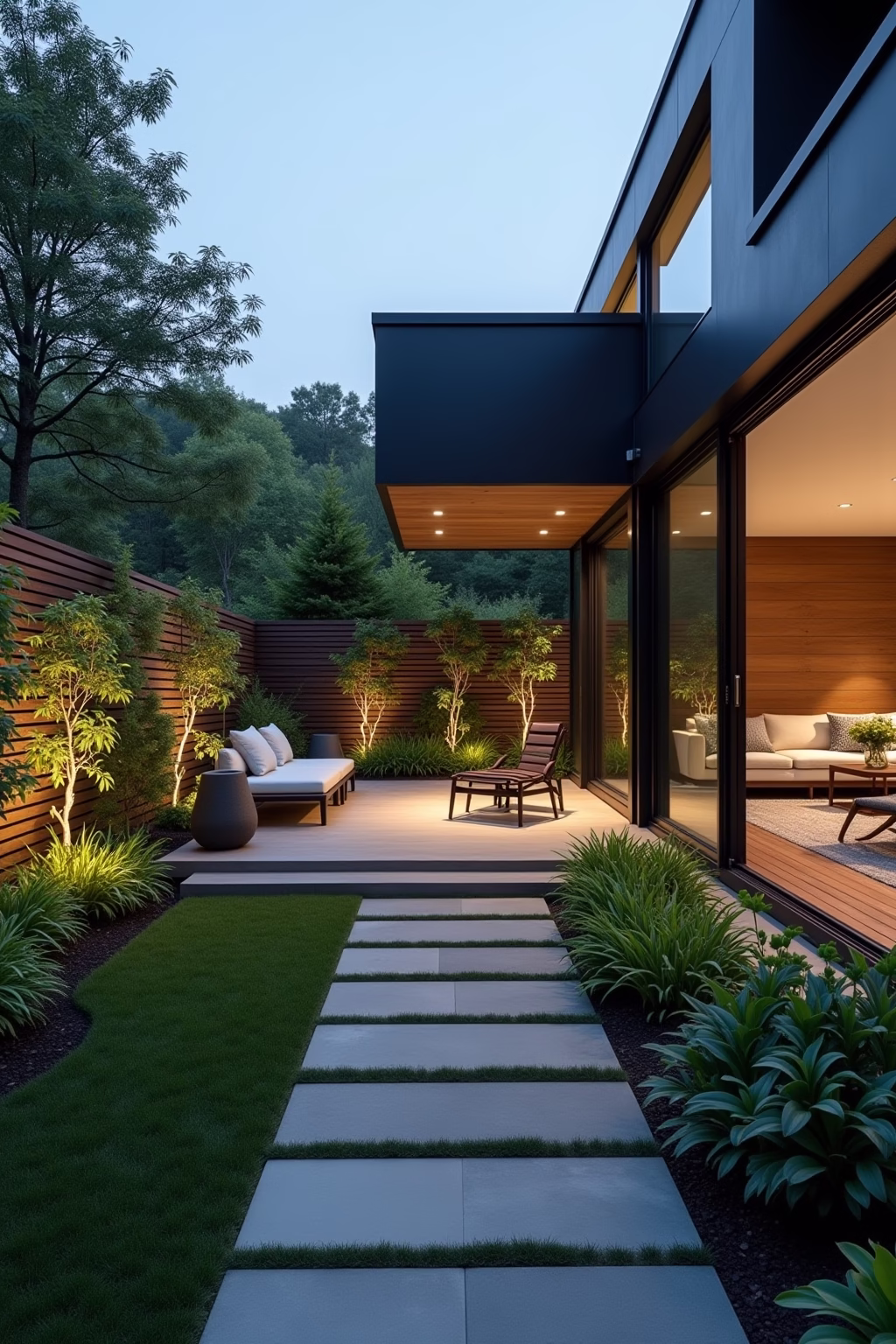 garten ideen modern outline 4