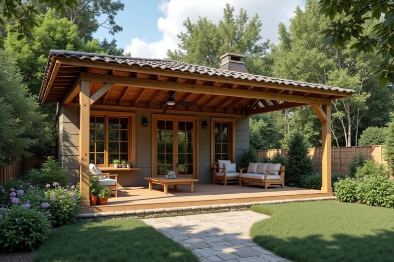 16 Garten Pavillon selber bauen Ideen