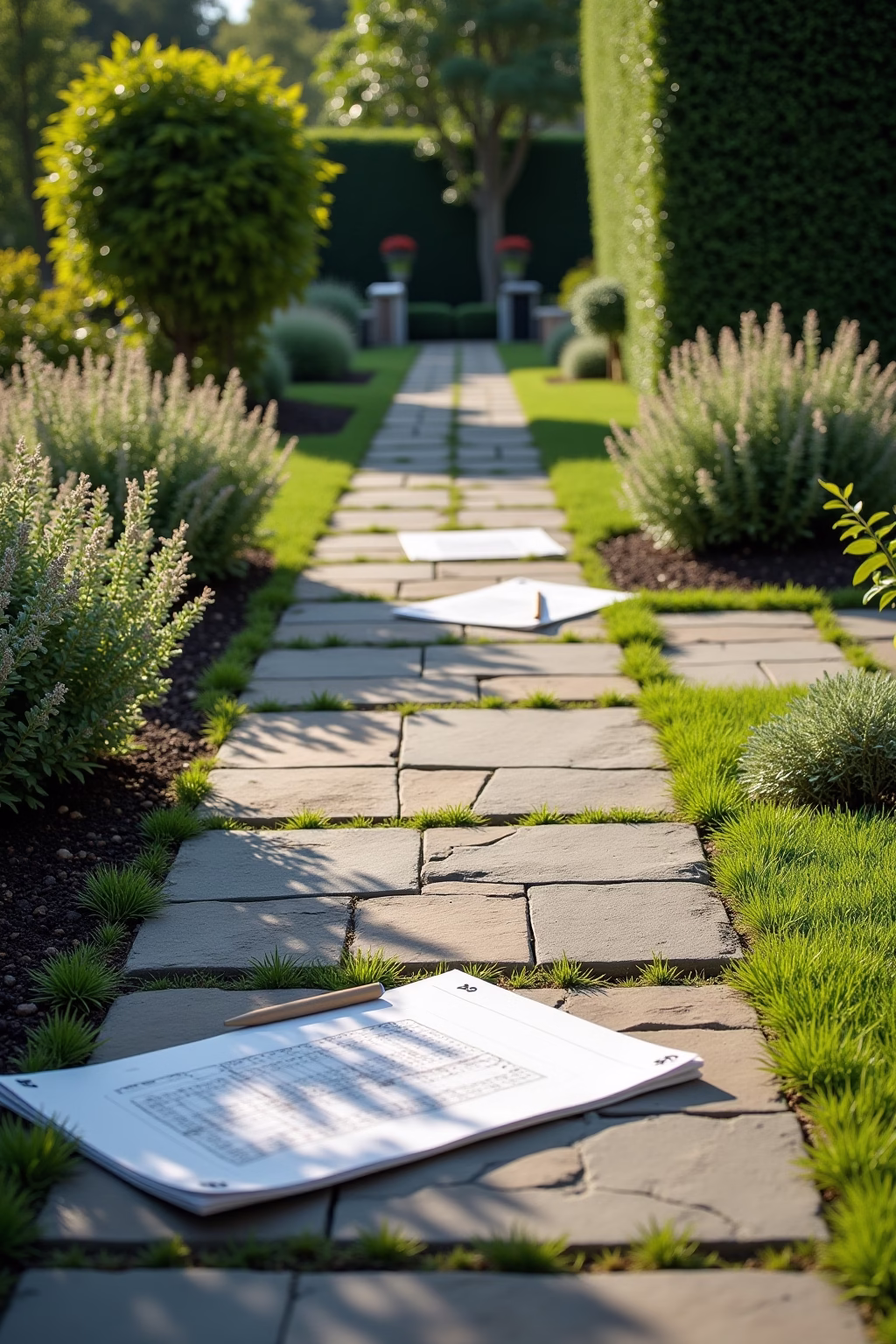 garten pflastern ideen outline 2