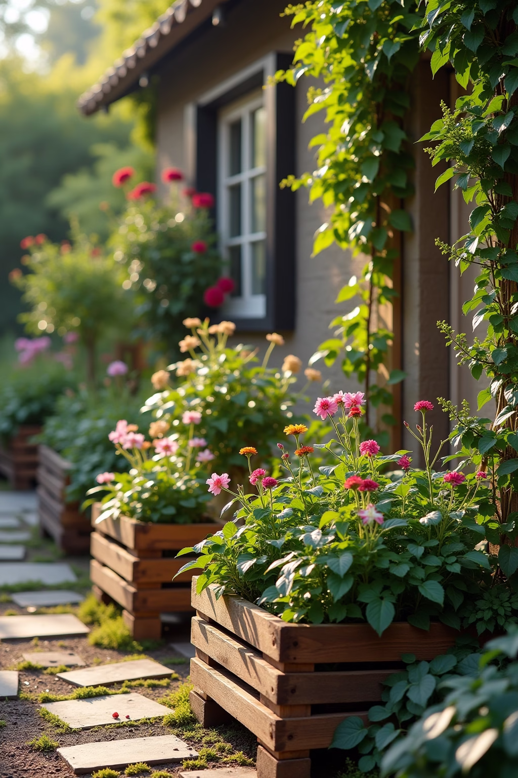 gartengestaltung paletten ideen garten outline 1