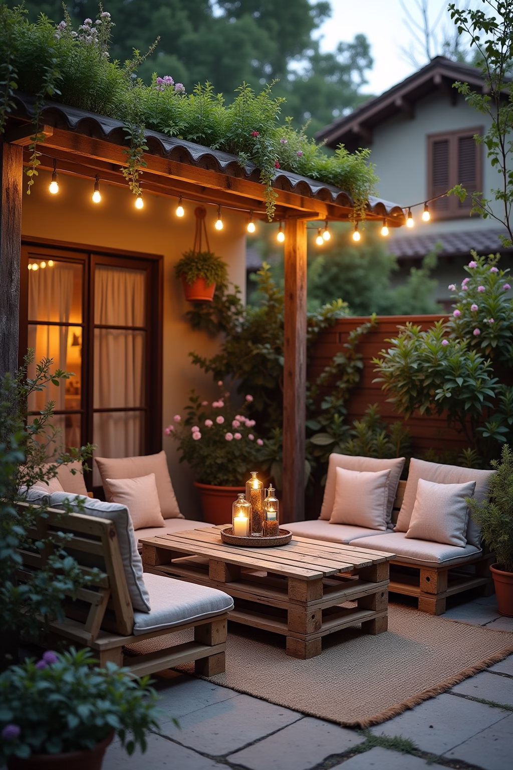 gartengestaltung paletten ideen garten outline 4