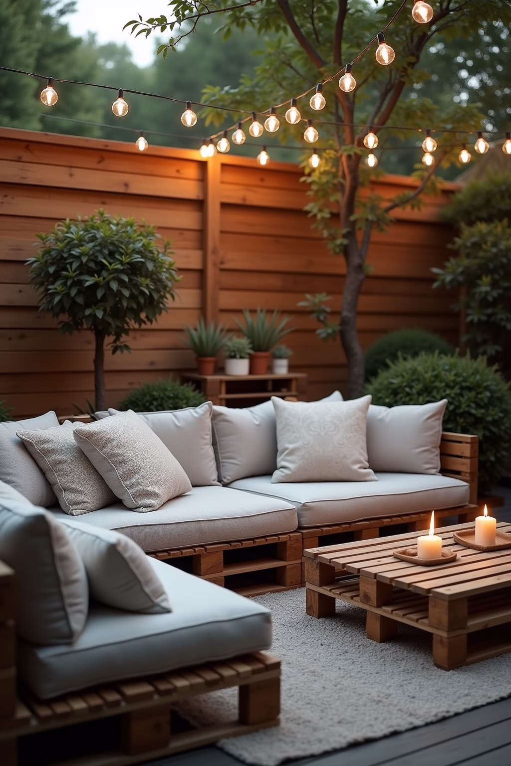 gartengestaltung paletten ideen garten outline 6