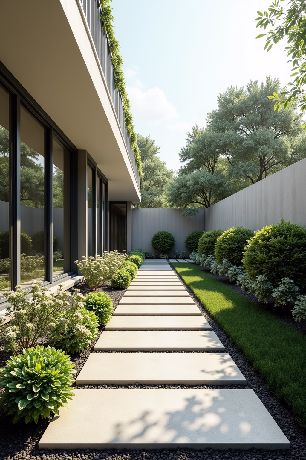 gehwegplatten garten ideen outline 2