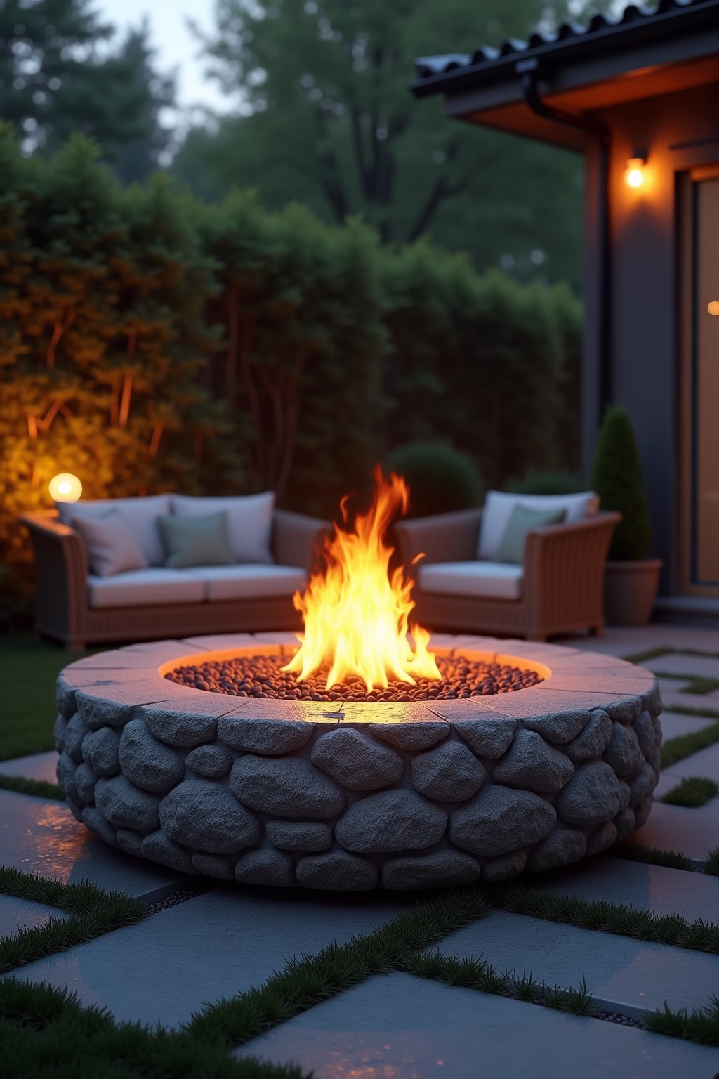 gestaltung feuerstelle garten outline 1