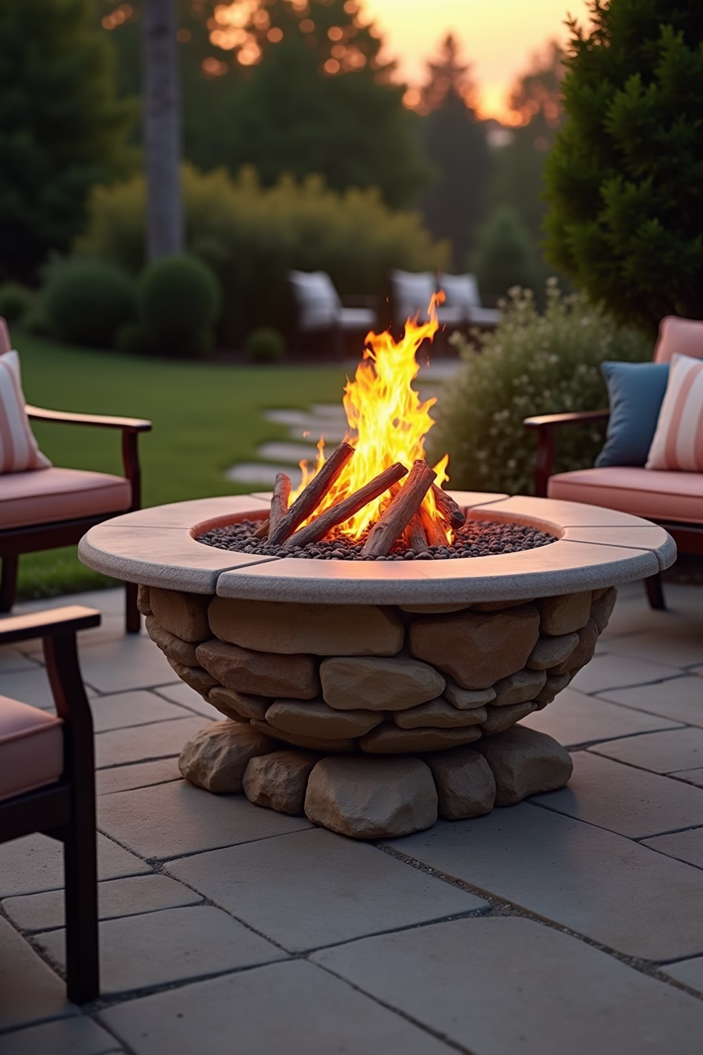 gestaltung feuerstelle garten outline 3