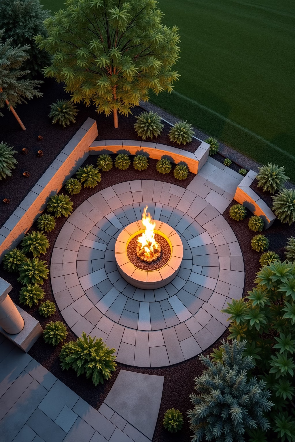 gestaltung feuerstelle garten outline 4