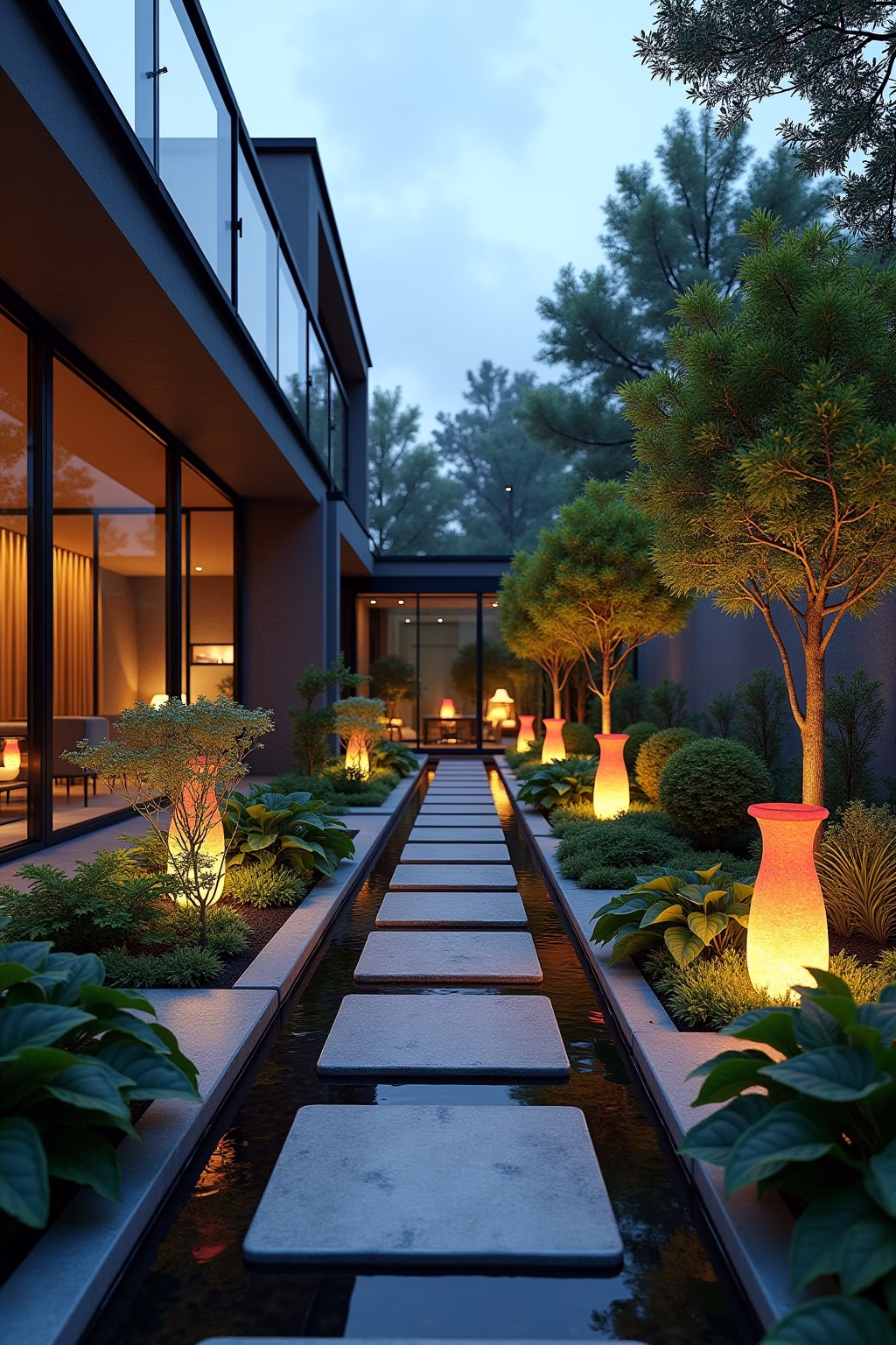 glasbausteine ideen garten outline 3