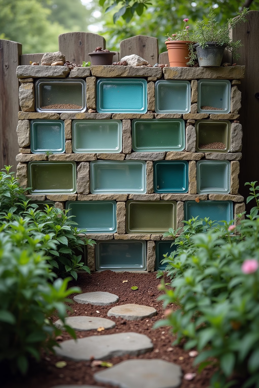 glasbausteine ideen garten outline 8