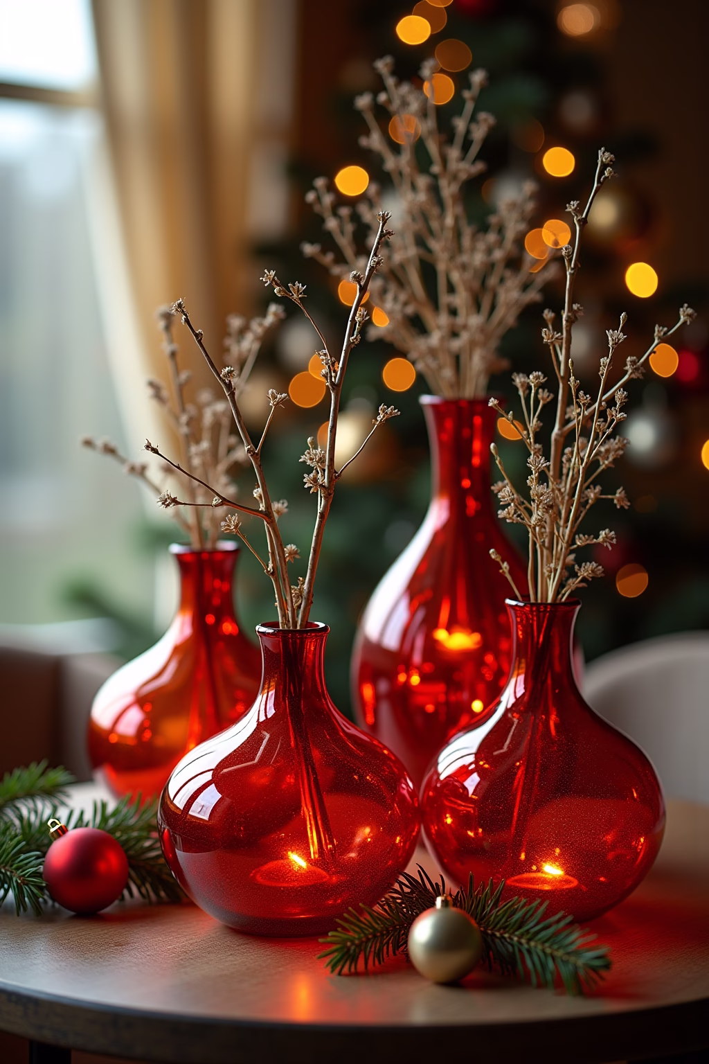 glasvasen dekorieren weihnachten outline 6