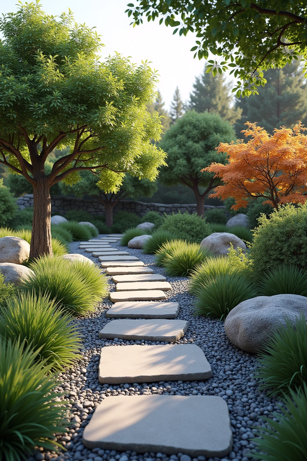 granitsteine garten ideen outline 4