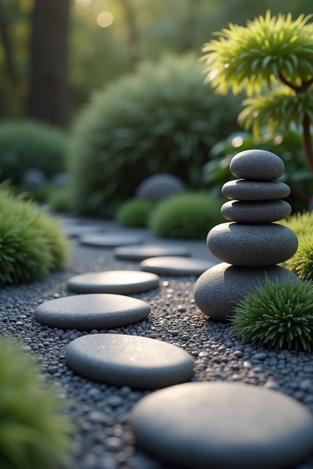 granitsteine garten ideen outline 8