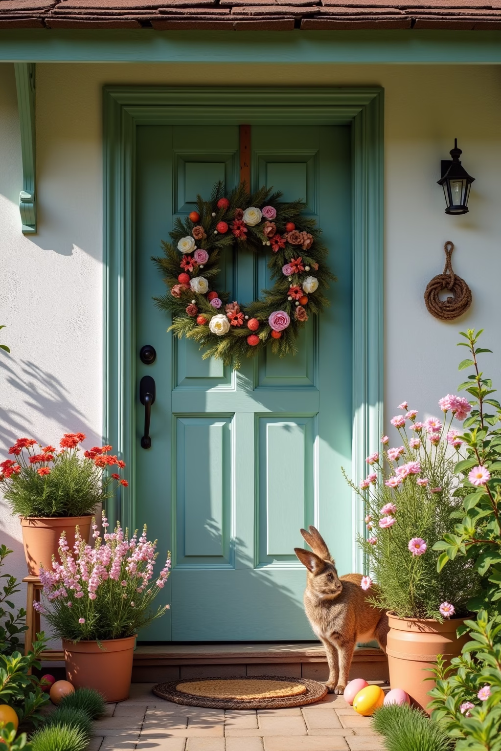 hauseingang osterdeko garten outline 6